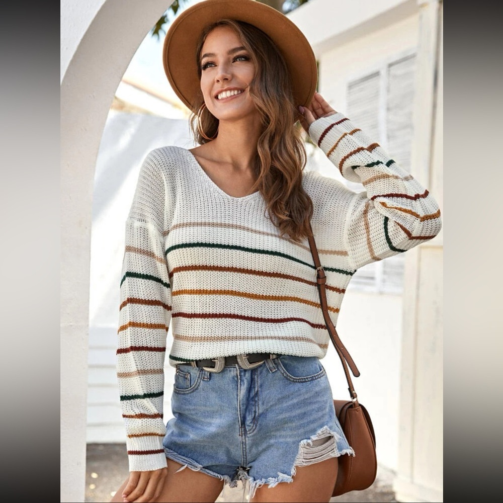 Striped Knitted Sweater